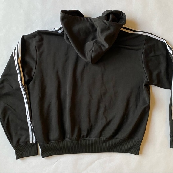 Adidas Black and White Men's Hoodie Jacket - Picture 6 of 6